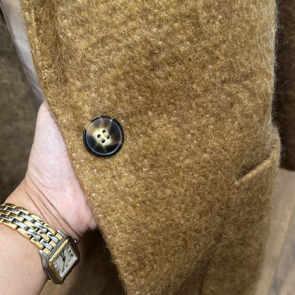 Madewell Boucle Wool Blazer Suit Brown Tan Pea Coat - Picture 5 of 7